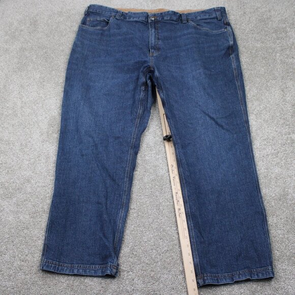 Duluth DuluthFlex Ballroom Jeans Mens 48x30 Blue Relaxed Fit 5-Pocket Stretch - Picture 3 of 13